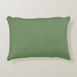 Sea Glass Green Plain Colour Minimalist Design Accent Pillow