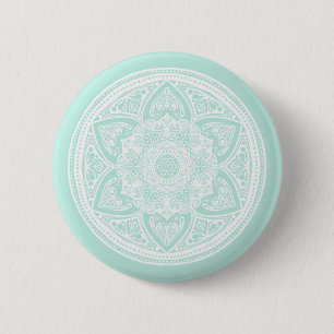 Sea Glass Mandala 2 Inch Round Button