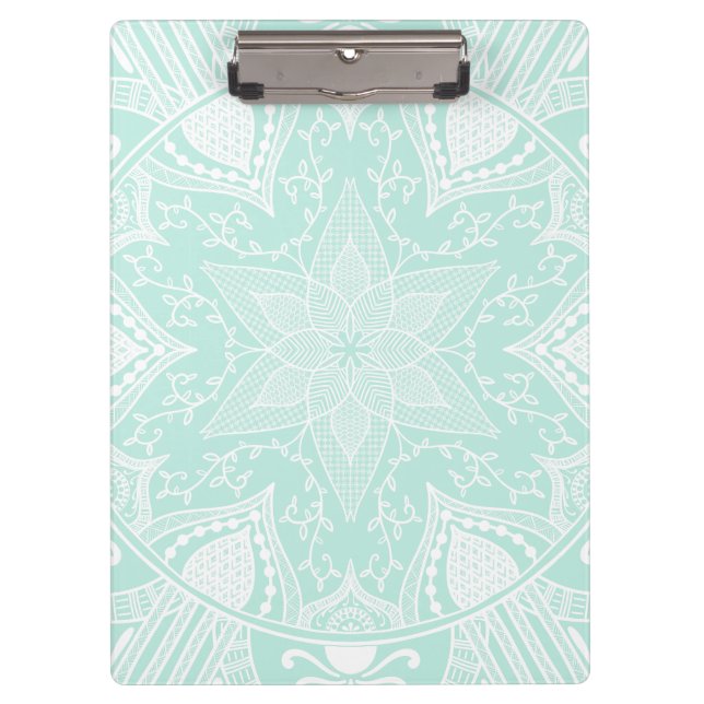 Sea Glass Mandala Clipboard (Front)