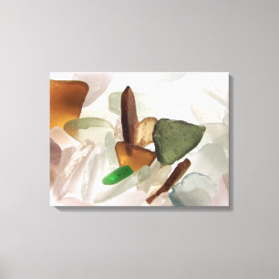 Sea Glass or Beach Glass Canvas Print