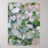 Sea glass poster