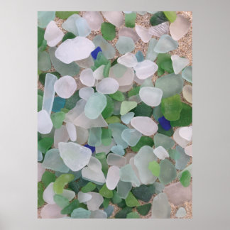 Sea glass poster