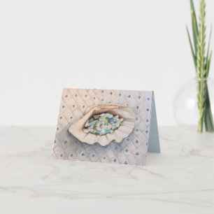 Sea Glass Shell Card