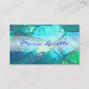SEA GLASS Travel Agent Ocean Business Card