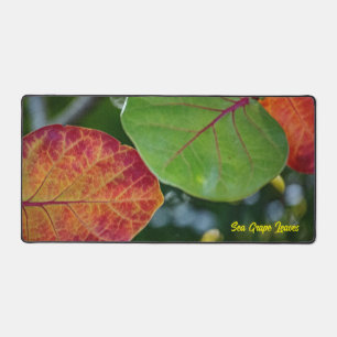 Sea Grape Leaf Desk Mat