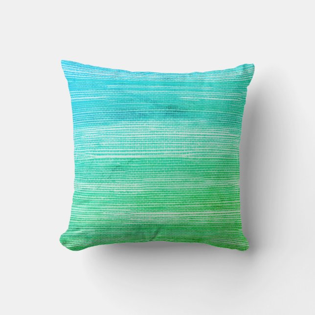 Sea Grass Beach Pattern Texture Throw Pillow (Front)