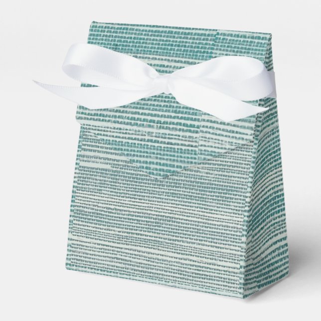 Sea Grass Coastal Texture Favor Box (Front Side)