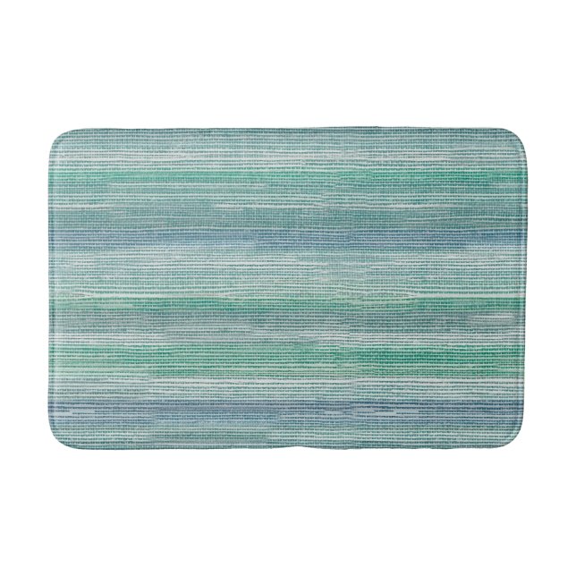 Sea Grass Turquoise Beach Texture Medium Bath Mat (Front)