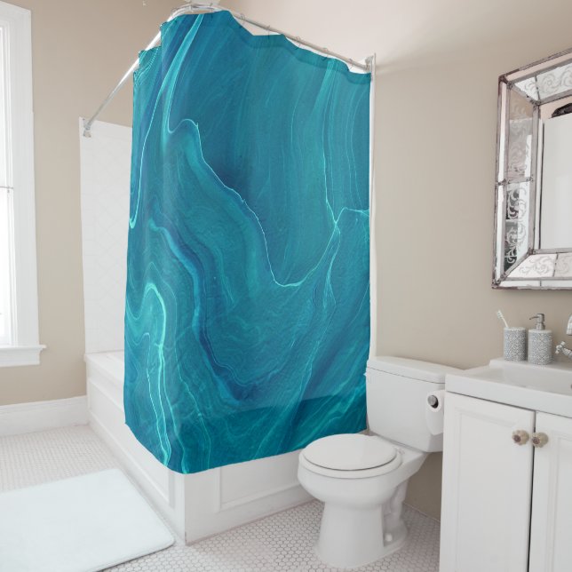 Sea Green Agate Marble Abstraction  (In Situ)