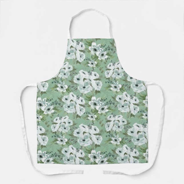 Sea green anemone All-Over Print Apron (Front)