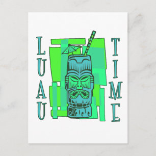 Sea Green & Blue Luau Postcard