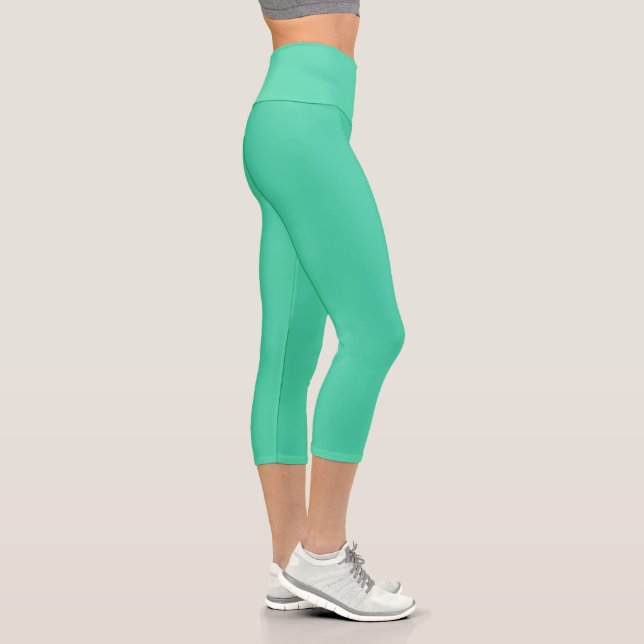 Sea Green Capri Leggings (Right)