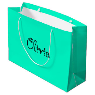 Sea Green Colour Baby Shower Gift Bag