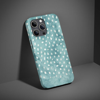 Sea Green Dalmatian Print Mask - Cute Polka Dot Pa