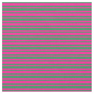 Sea Green & Deep Pink Stripes/Lines Pattern Fabric