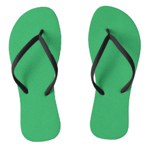 Sea Green #EEAD65, Aqua Forest Flip Flops