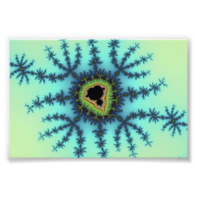 Sea Green Fractal Photo Print (Front)