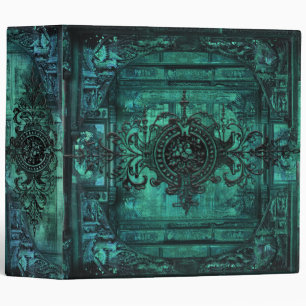 Sea Green Gothic Victorian Ancient Tome Binder