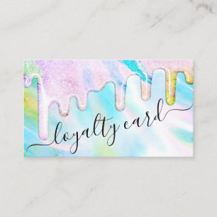 Sea Green Holographic Thick Glitter Drips Loyalty