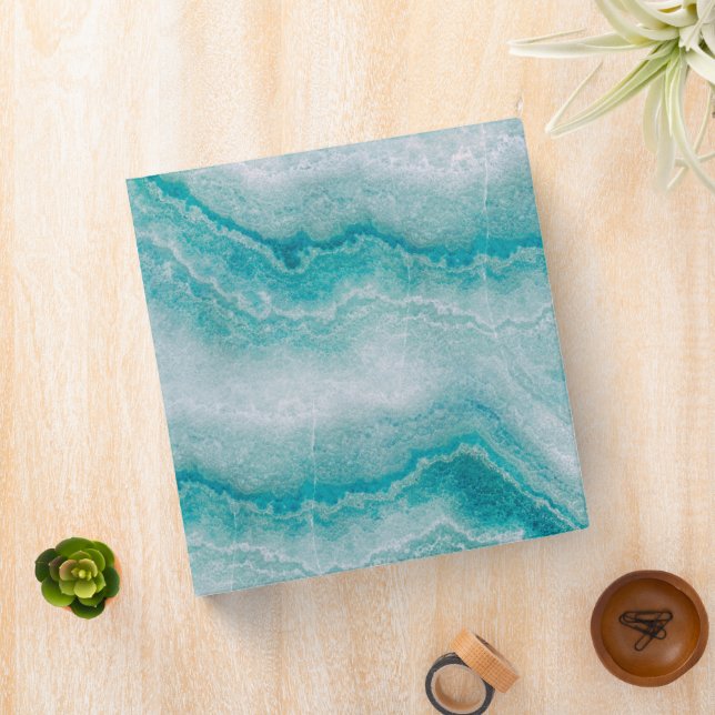 Sea Green Marble Texture Binder (In Situ)