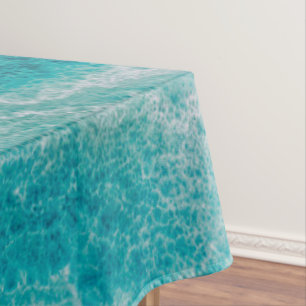 Sea Green Marble Texture Tablecloth