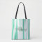 Sea Green Monogram Tote