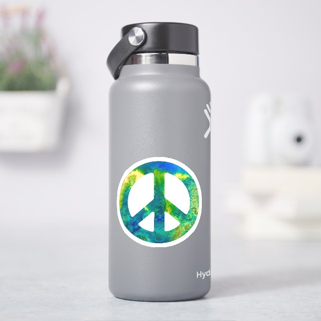 Sea Green Peace Sign (HydroFlask)