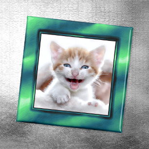 Sea Green Photo Border Magnet