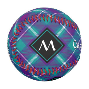 Sea Green, Purple and Blue Tartan Baseball