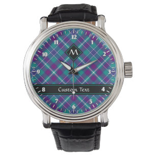 Sea Green, Purple and Blue Tartan Watch