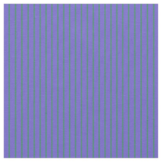 Sea Green & Slate Blue Pattern of Stripes Fabric (Close Up)