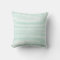 Sea Green Striped Pillow