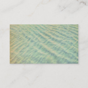 sea green water custom business card template