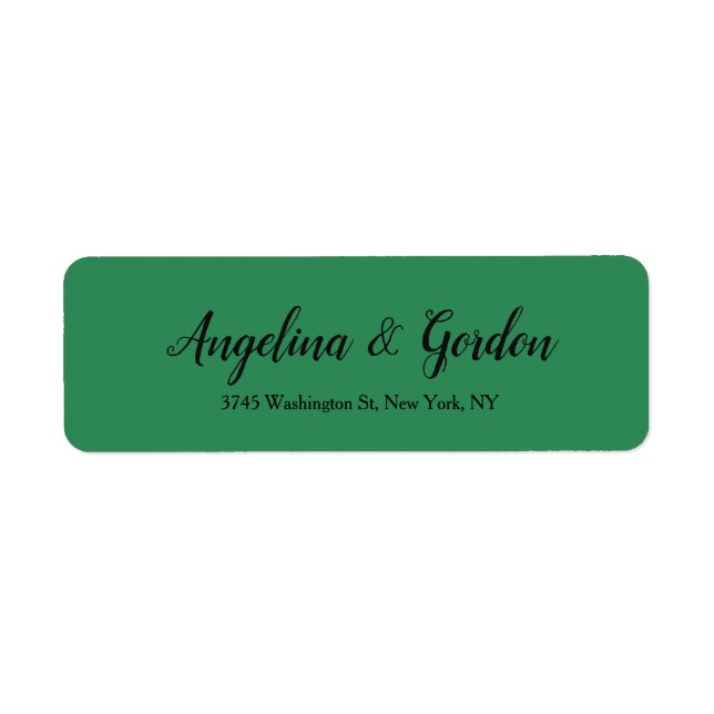 Sea Green Wedding Professional Elegant Handwriting (Front)