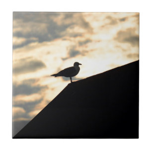 Sea Gull Sunset Tile
