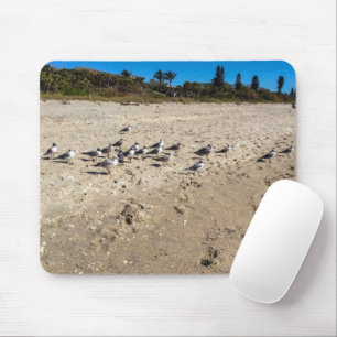 Sea Gulls Take the Beach Mousepad