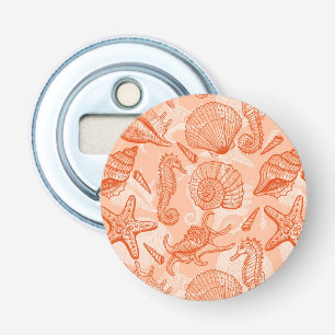 Sea hand drawn pattern bottle opener