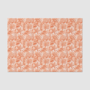 Sea hand drawn pattern tissue paper