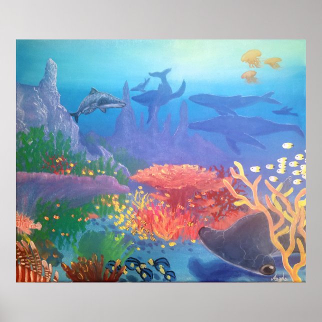 Sea Harmony by Angela Carrasquillo Poster (Front)