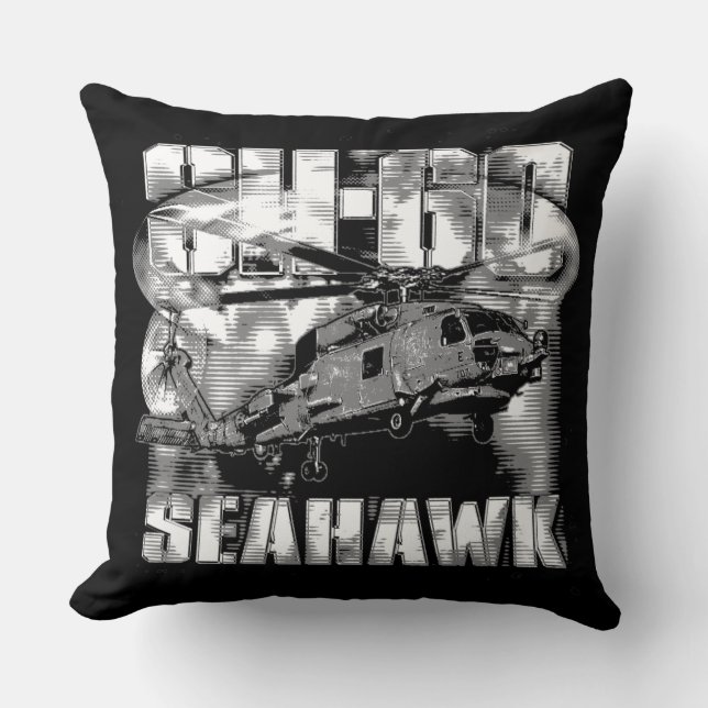 Sea hawk throw pillow (Front)