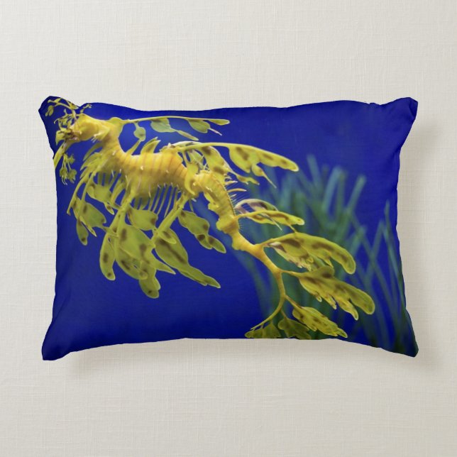 Sea horse accent pillow (Front)