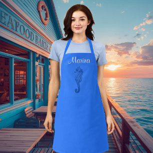     Sea  horse  - add name Apron