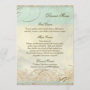 Sea Horse Coastal Beach - Wedding Dinner Menu