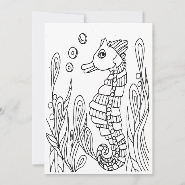 Sea Horse Colouring Cars (Front)