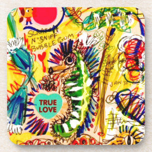 sea horse Graffiti Coaster