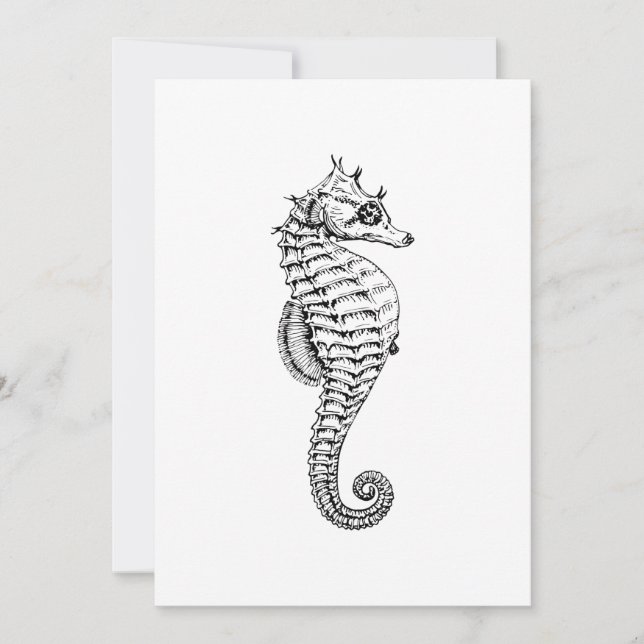 Sea Horse Invitations (Front)