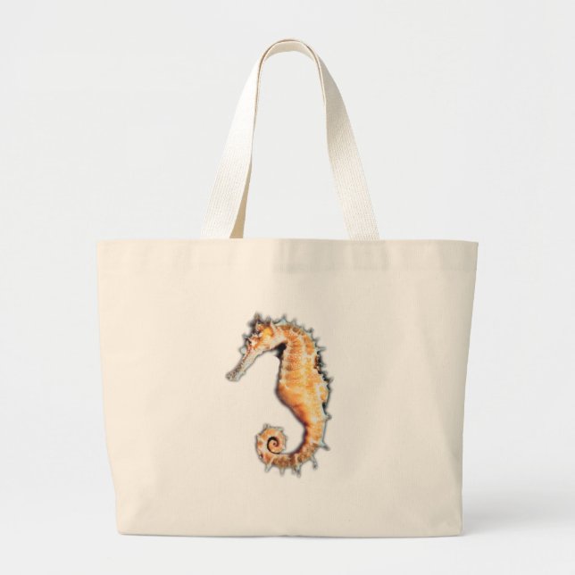 Sea horse large tote bag (Front)