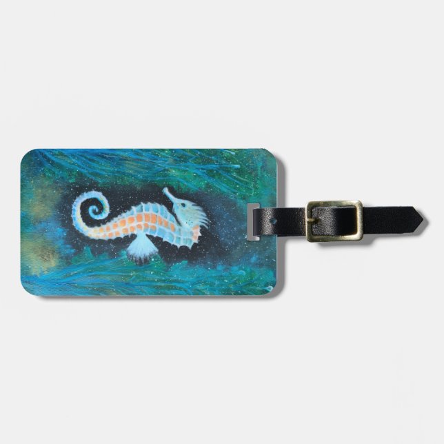 Sea Horse luggage tag (Front Horizontal)