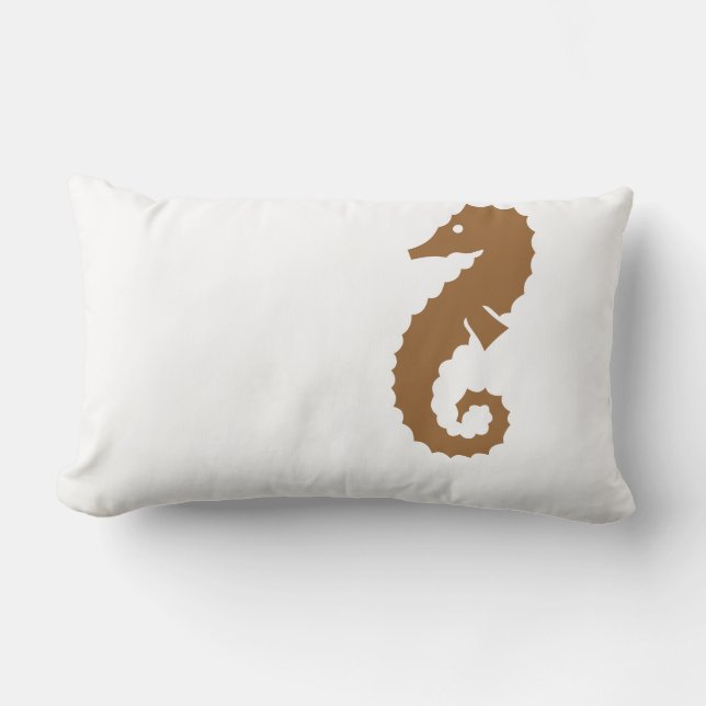 Sea Horse Lumbar Pillow (Front)
