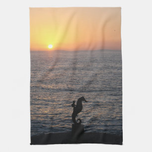 Sea Horse Riding Kitchen Towel